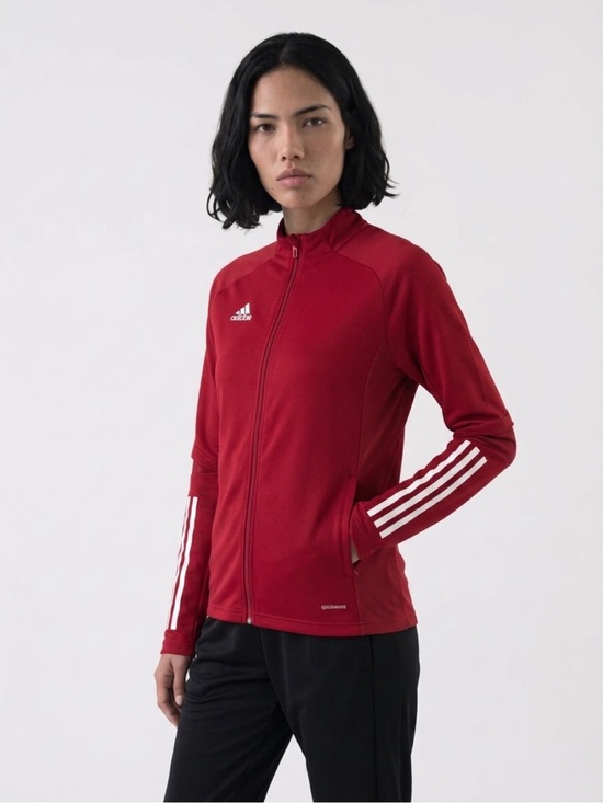 adidas Tops - adidas Women’s Red Full-Zip Training Jacket